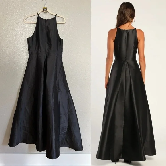 Broadway Show Black High-Low Maxi Dress - Picture 3 of 7